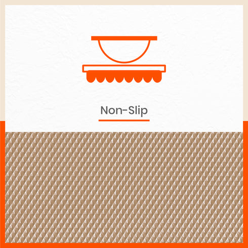 Vega Multipurpose Diamond Texture Shelf Liner | Beige ( 45cm X 150cm 380 GSM Pack of 3 )
